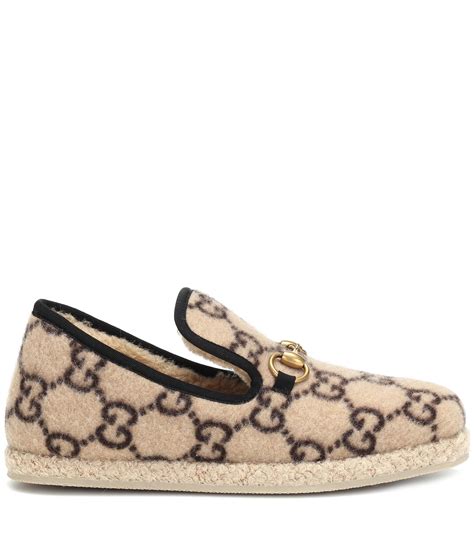 gucci womens wool loafers|Gucci fringe loafer.